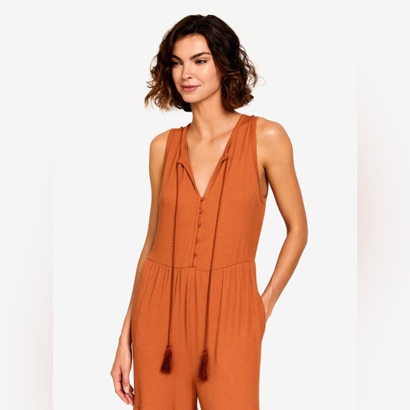 Anthropologie Saturday Sunday Marina Tiered Sleeveless Wide Leg Jumpsuit…XS - Picture 3 of 14